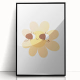 Kids Room Art Prints - Cheerful Yellow Daisy Playroom Decor