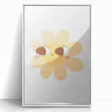 Kids Room Art Prints - Cheerful Yellow Daisy Playroom Decor