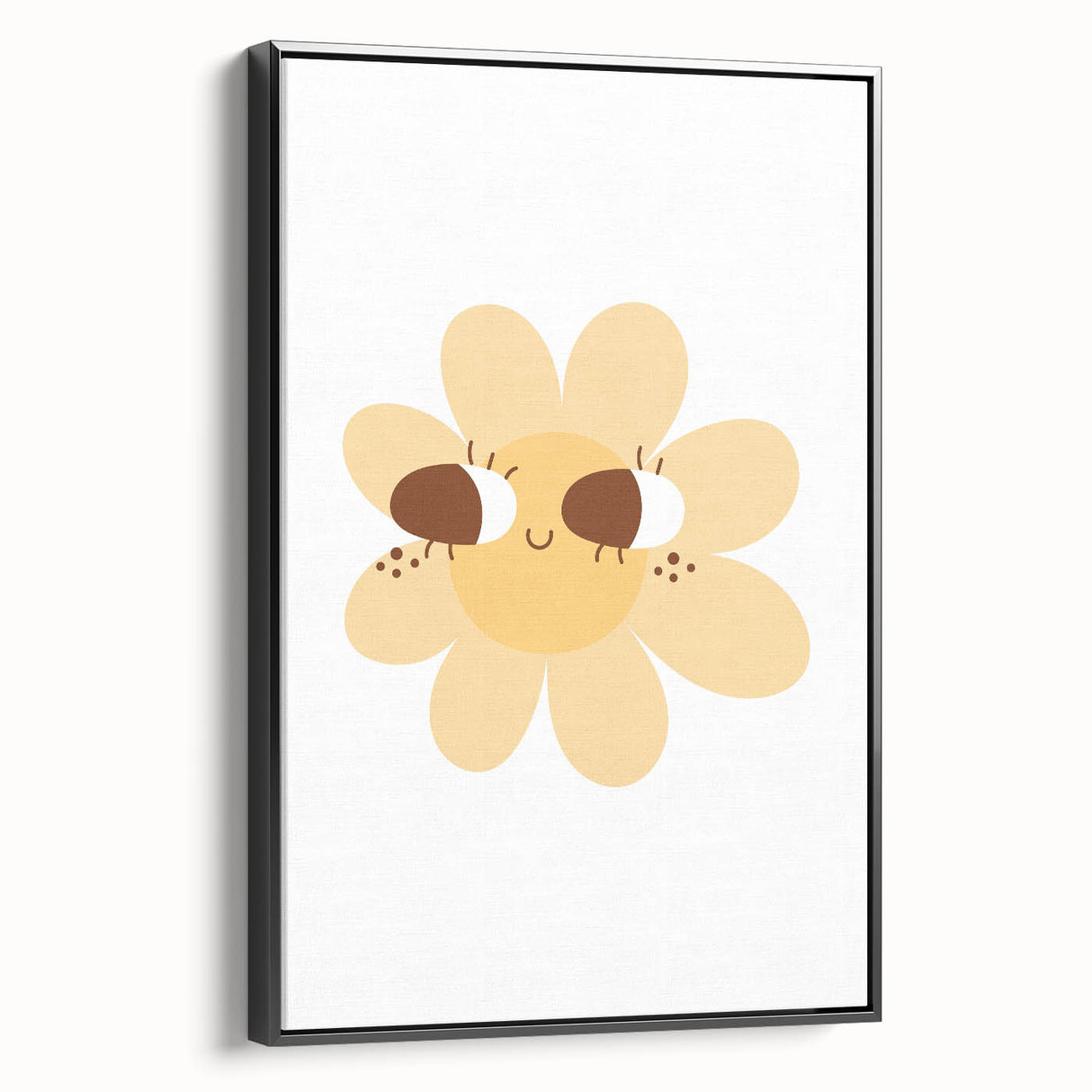 Kids Room Art Prints - Cheerful Yellow Daisy Playroom Decor