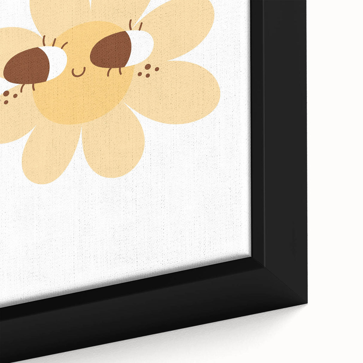 Kids Room Art Prints - Cheerful Yellow Daisy Playroom Decor