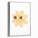 Kids Room Art Prints - Cheerful Yellow Daisy Playroom Decor