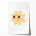 Kids Room Art Prints - Cheerful Yellow Daisy Playroom Decor