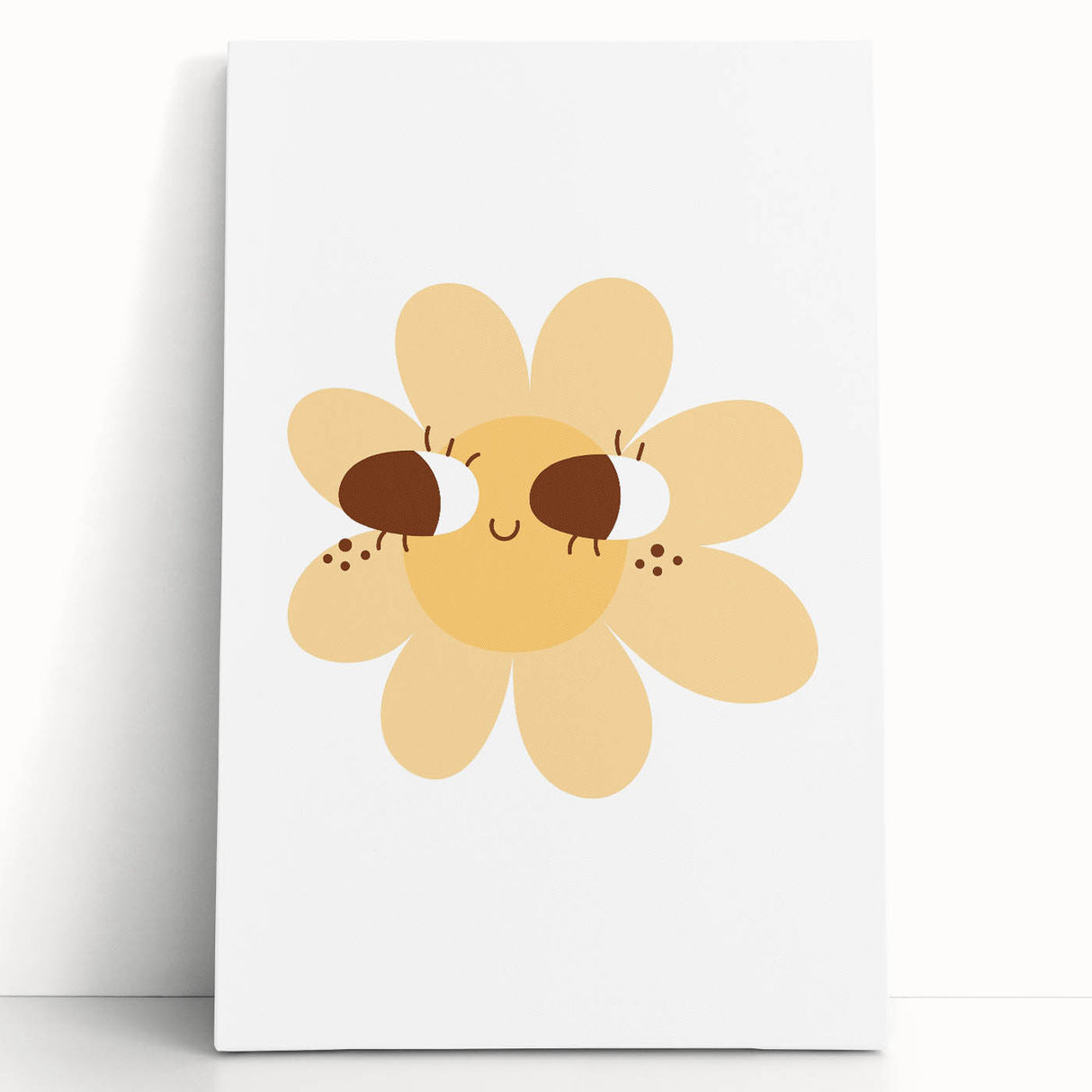 Kids Room Art Prints - Cheerful Yellow Daisy Playroom Decor