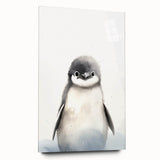 Framed Canvas Art for Children – Adorable Baby Penguin Print