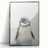 Framed Canvas Art for Children – Adorable Baby Penguin Print