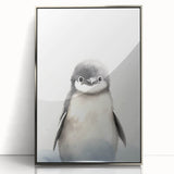 Framed Canvas Art for Children – Adorable Baby Penguin Print