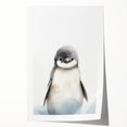 Framed Canvas Art for Children – Adorable Baby Penguin Print
