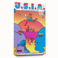 Modern Wall Art: Bold U.S.I.A. Psychedelic Poster by Peter Max