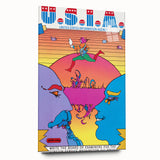 Modern Wall Art: Bold U.S.I.A. Psychedelic Poster by Peter Max
