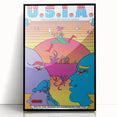Modern Wall Art: Bold U.S.I.A. Psychedelic Poster by Peter Max