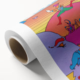 Modern Wall Art: Bold U.S.I.A. Psychedelic Poster by Peter Max