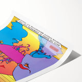 Modern Wall Art: Bold U.S.I.A. Psychedelic Poster by Peter Max