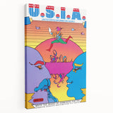 Modern Wall Art: Bold U.S.I.A. Psychedelic Poster by Peter Max