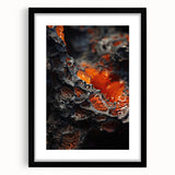 Abstract art print featuring textured swirls in vibrant colors on a large canvas, ideal for living room decor.