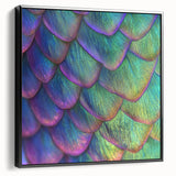 Black and white framed canvas featuring a close-up photograph of an animal in a landscape, suitable for bedroom decor.