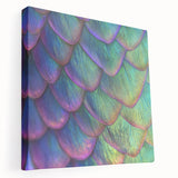 Close-up image of a fox in vibrant orange and white tones on a stretched canvas, suitable for kitchen wall art.