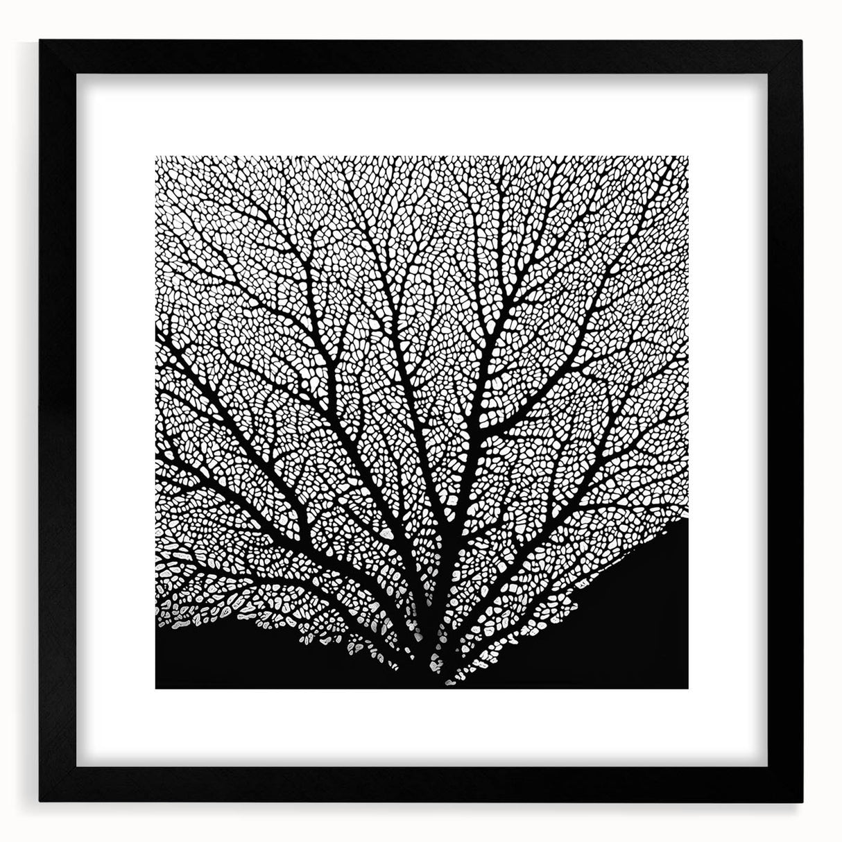 Extra large abstract art print featuring textured, colorful floral designs on a black framed canvas.