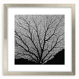 Textured art depicting abstract floral designs in soft pastel hues on a framed silver canvas, suitable for bedroom art.