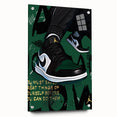 Air Jordan Pop Art Wall Art - Bold Green Sneaker Canvas Print