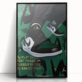 Air Jordan Pop Art Wall Art - Bold Green Sneaker Canvas Print