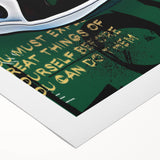 Air Jordan Pop Art Wall Art - Bold Green Sneaker Canvas Print