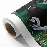 Air Jordan Pop Art Wall Art - Bold Green Sneaker Canvas Print