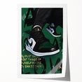 Air Jordan Pop Art Wall Art - Bold Green Sneaker Canvas Print