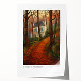 Extra large rolled canvas print featuring a floral design in pastel shades, ideal for dining room or bathroom decor.