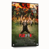 Retro Platoon Poster Art - Vintage 80s War Movie Prints