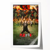 Retro Platoon Poster Art - Vintage 80s War Movie Prints