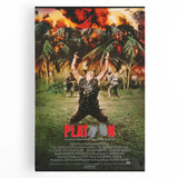 Retro Platoon Poster Art - Vintage 80s War Movie Prints