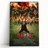 Retro Platoon Poster Art - Vintage 80s War Movie Prints