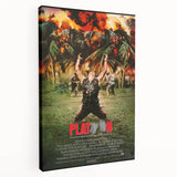 Retro Platoon Poster Art - Vintage 80s War Movie Prints