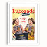 Vintage Lucozade Ad | Sparkling Glucose Drink Energy Boost Art