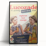 Vintage Lucozade Ad | Sparkling Glucose Drink Energy Boost Art