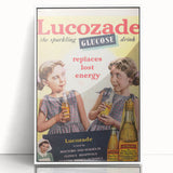 Vintage Lucozade Ad | Sparkling Glucose Drink Energy Boost Art