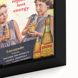 Vintage Lucozade Ad | Sparkling Glucose Drink Energy Boost Art