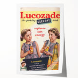 Vintage Lucozade Ad | Sparkling Glucose Drink Energy Boost Art