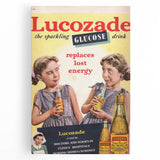 Vintage Lucozade Ad | Sparkling Glucose Drink Energy Boost Art