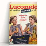 Vintage Lucozade Ad | Sparkling Glucose Drink Energy Boost Art