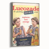 Vintage Lucozade Ad | Sparkling Glucose Drink Energy Boost Art