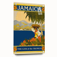 Vintage Jamaica Travel Poster | Retro Art Print of The Gem of the Tropics