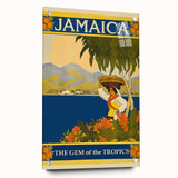 Vintage Jamaica Travel Poster | Retro Art Print of The Gem of the Tropics