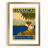 Vintage Jamaica Travel Poster | Retro Art Print of The Gem of the Tropics