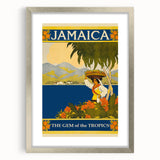 Vintage Jamaica Travel Poster | Retro Art Print of The Gem of the Tropics