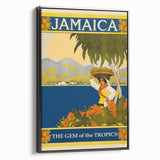 Vintage Jamaica Travel Poster | Retro Art Print of The Gem of the Tropics