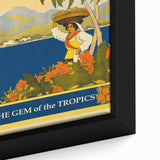 Vintage Jamaica Travel Poster | Retro Art Print of The Gem of the Tropics