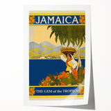 Vintage Jamaica Travel Poster | Retro Art Print of The Gem of the Tropics