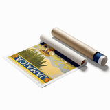 Vintage Jamaica Travel Poster | Retro Art Print of The Gem of the Tropics