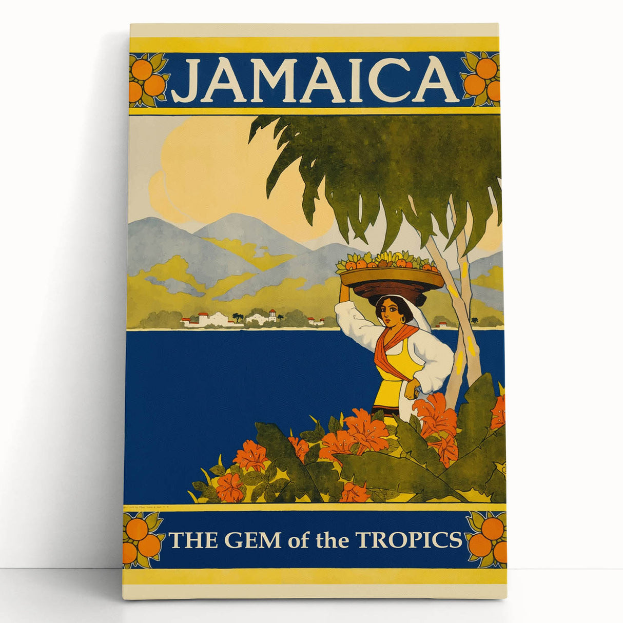 Vintage Jamaica Travel Poster | Retro Art Print of The Gem of the Tropics